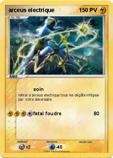 Pokemon arceus electrique