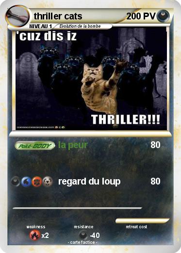 Pokemon thriller cats
