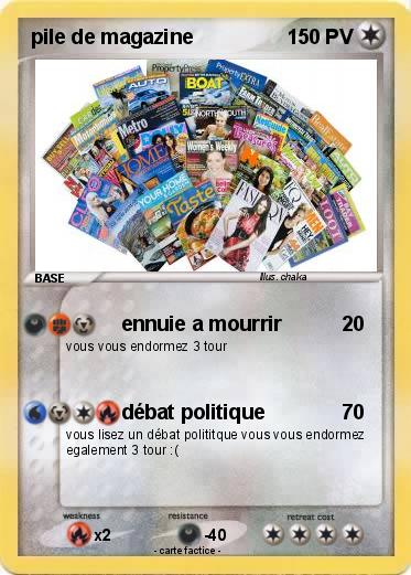 Pokemon pile de magazine