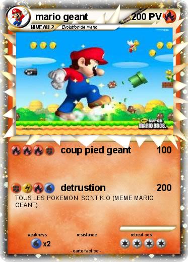 Pokemon mario geant