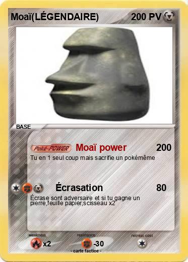 Pokemon Moaï(LÉGENDAIRE)