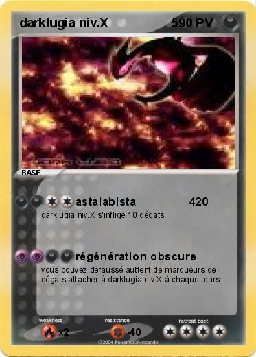 Pokemon darklugia niv.X                  5