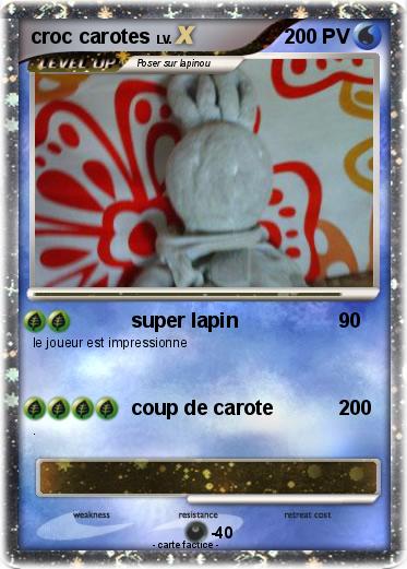 Pokemon croc carotes