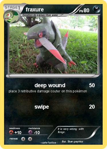 Pokemon fraxure
