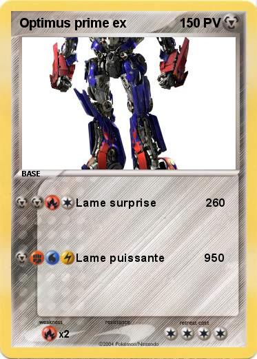Pokemon Optimus prime ex