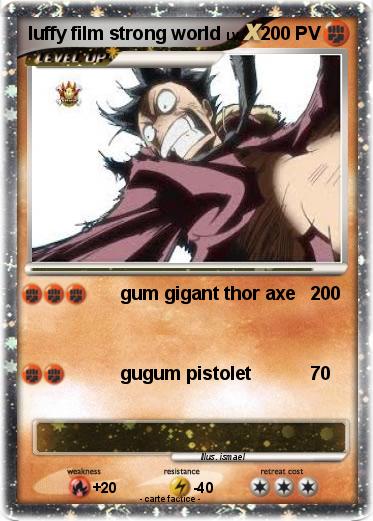 Pokemon luffy film strong world