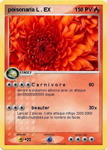 Pokemon poisonaria L . EX