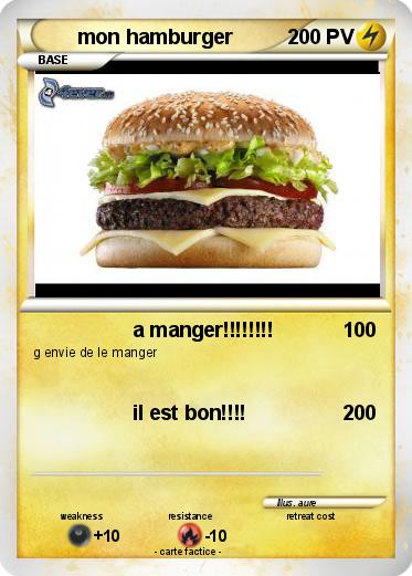 Pokemon mon hamburger