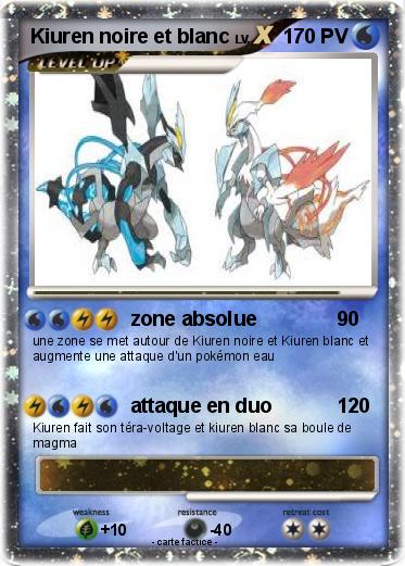 Pokemon Kiuren noire et blanc
