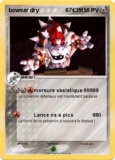 Pokemon bowser dry                 67435                                      