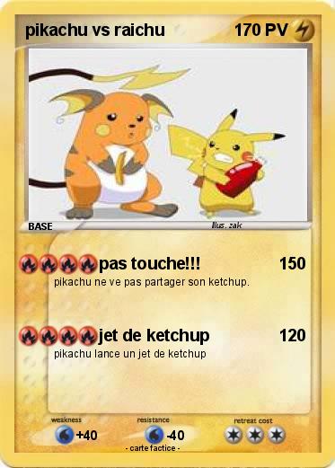 Pokemon pikachu vs raichu