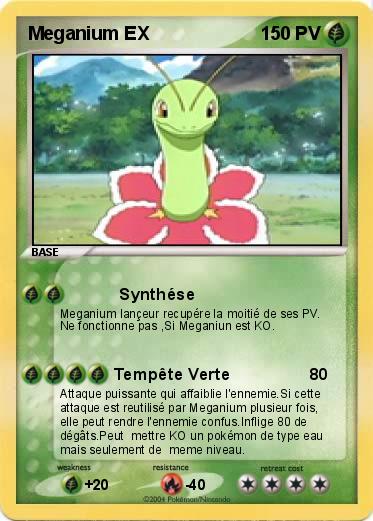 Pokemon Meganium EX