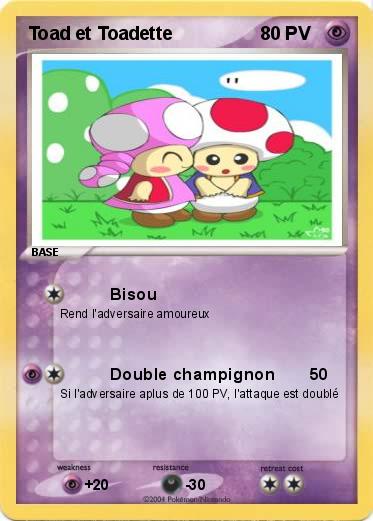 Pokemon Toad et Toadette