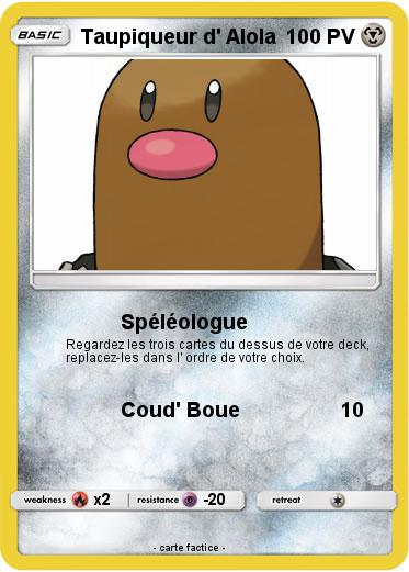 Pokemon Taupiqueur d' Alola
