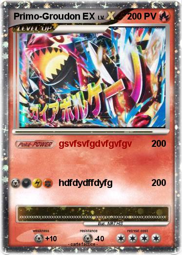 Pokemon Primo-Groudon EX