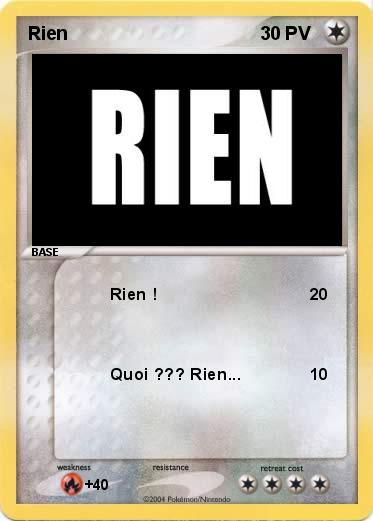 Pokemon Rien