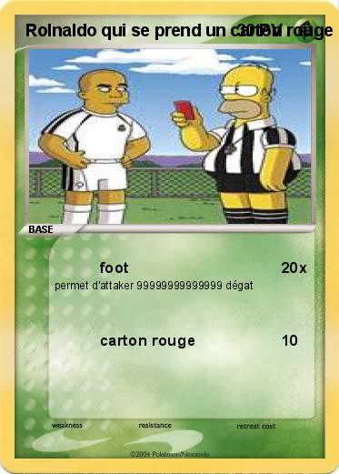 Pokemon Rolnaldo qui se prend un carton rouge