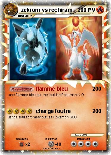 Pokemon zekrom vs rechiram
