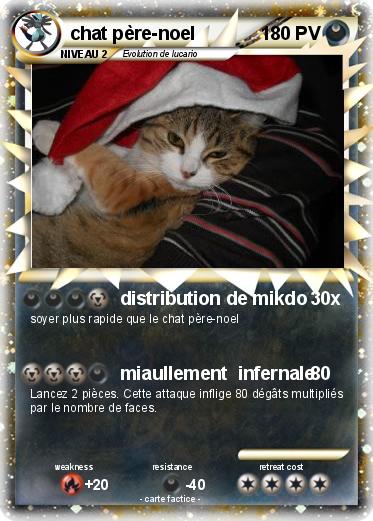 Pokemon chat père-noel