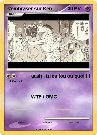 Pokemon s'embraser sur Ken