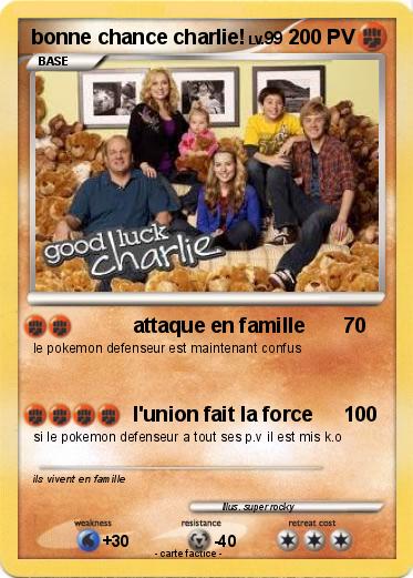Pokemon bonne chance charlie!