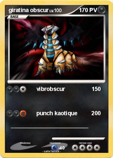 Pokemon giratina obscur