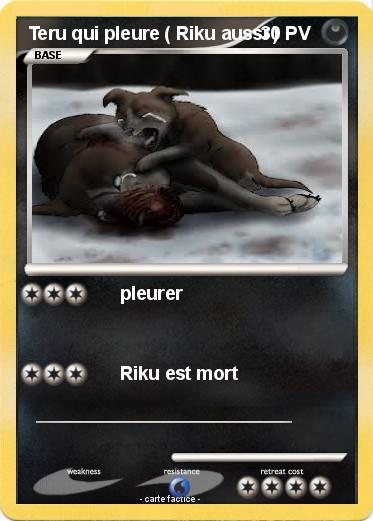 Pokemon Teru qui pleure ( Riku aussi )