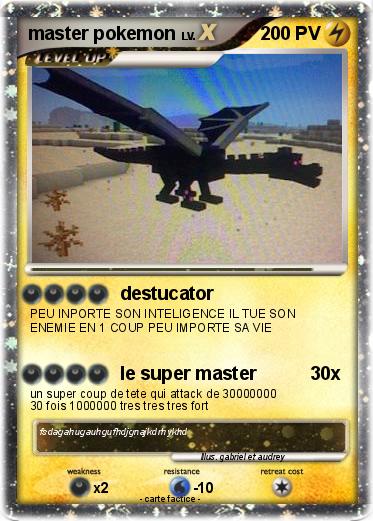 Pokemon master pokemon