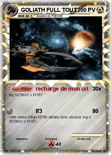 Pokemon GOLIATH FULL TOUT