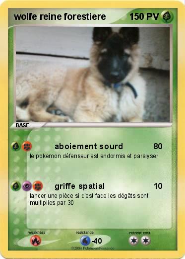Pokemon wolfe reine forestiere