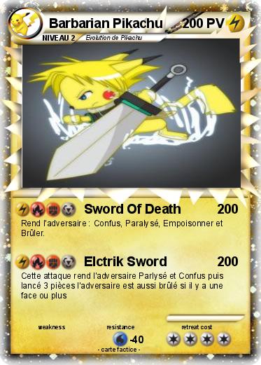 Pokemon Barbarian Pikachu