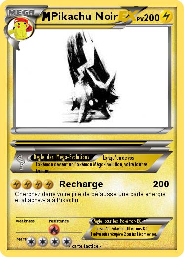 Pokemon Pikachu Noir