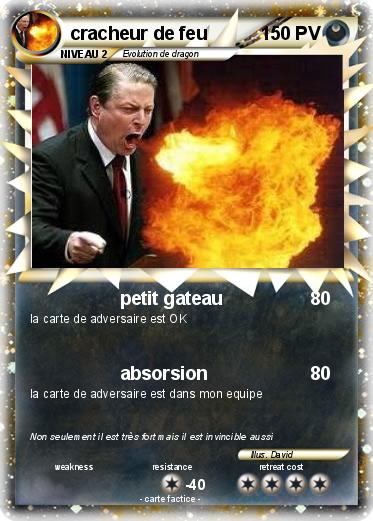 Pokemon cracheur de feu