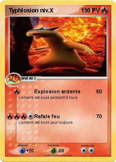 Pokemon Typhlosion niv.X