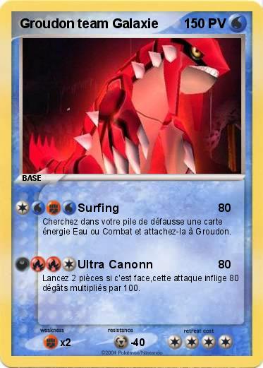 Pokemon Groudon team Galaxie