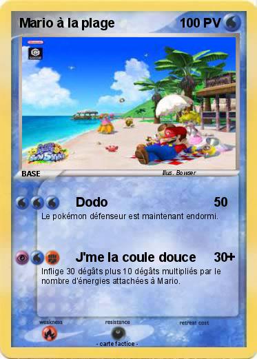 Pokemon Mario à la plage