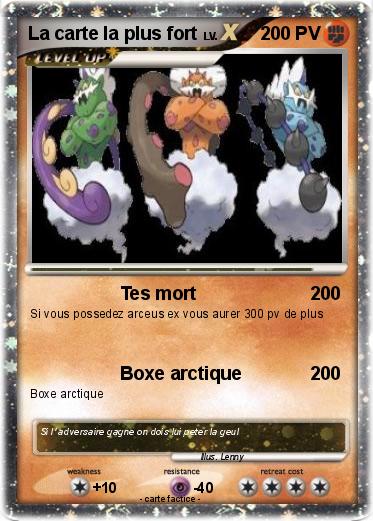 Pokemon La carte la plus fort