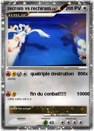 Pokemon zecrom vs rechiram