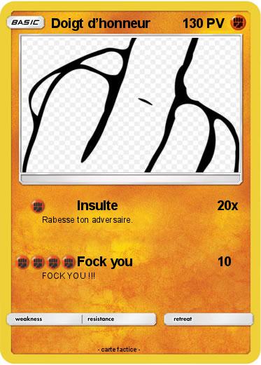 Pokemon Doigt d’honneur