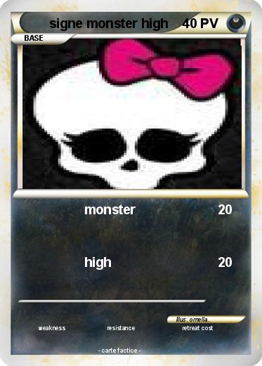 Pokemon signe monster high