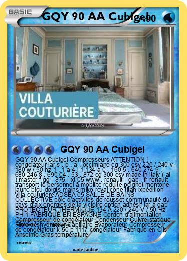 Pokemon GQY 90 AA Cubigel