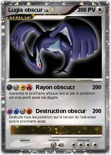 Pokemon Lugia obscur