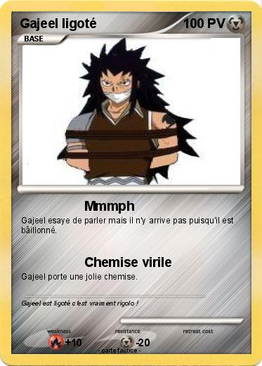 Pokemon Gajeel ligoté