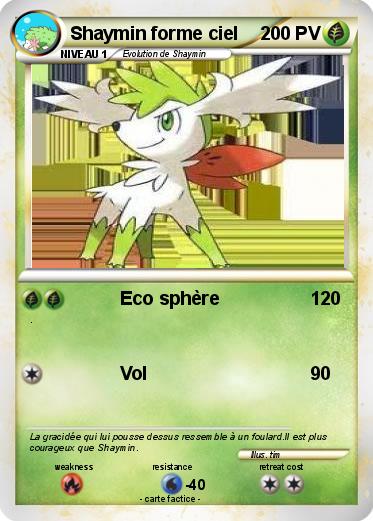 Pokemon Shaymin forme ciel