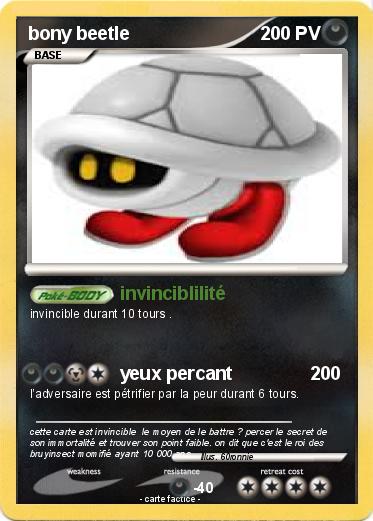 Pokemon bony beetle