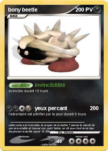 Pokemon bony beetle