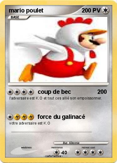 Pokemon mario poulet