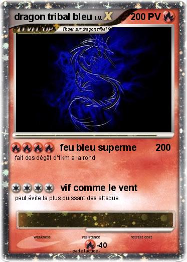 Pokemon dragon tribal bleu