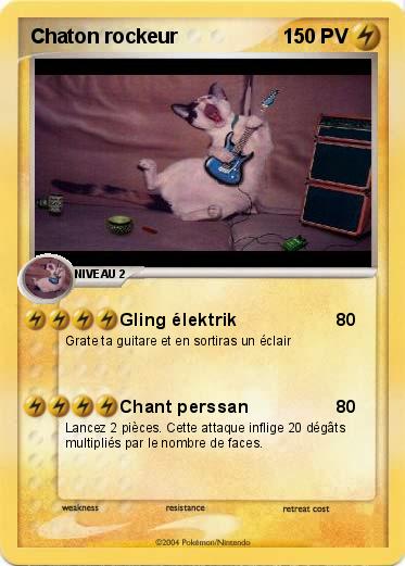 Pokemon Chaton rockeur