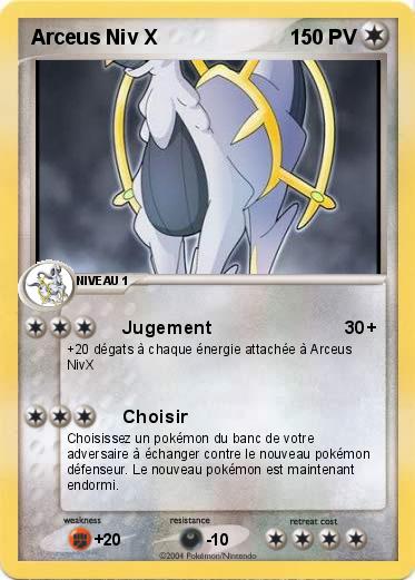Pokemon Arceus Niv X